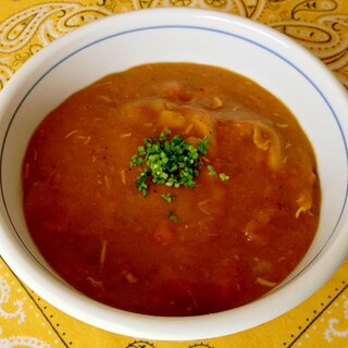 めんつゆ入り☆簡単カレーうどん